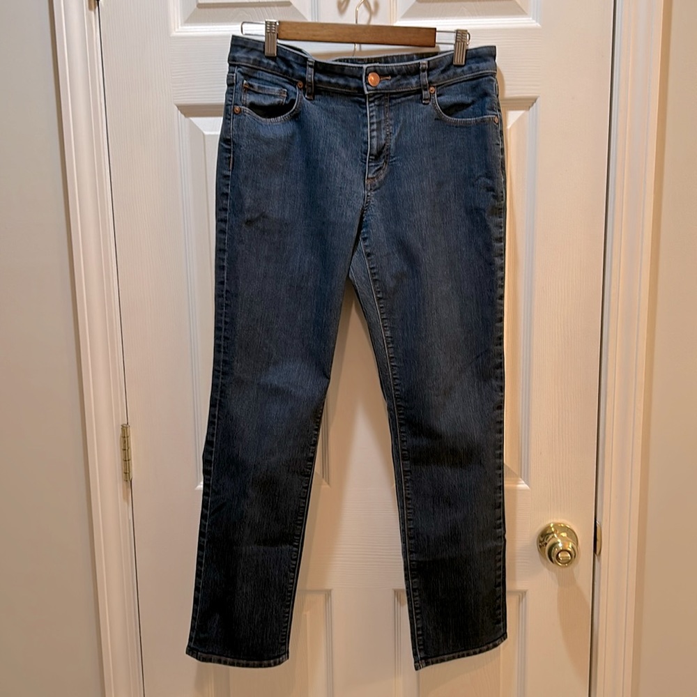 Loft curvy straight denim jeans